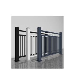 Powder Coated Aluminum Railing Glass Deck Railing Aluminium Alloy Custom Stair Balcony Railing Laser Cut Railings for Balcony