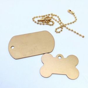 Silk Screen Printing Customizable Aluminum Pet ID Tags for Dogs and Cats with Animal Name Charm Tag