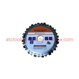 Angle Grinder Circular Saw Disc Stainless Steel 5inch 16 Teeth Cutting Wood Carving Disc