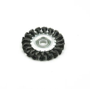 Ultimate Heavy-Duty Twisted/Knotted Steel Wire Wheel Brush for Tough Cleaning Tasks