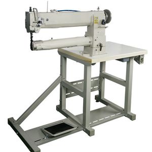 Cylinder Bed Compound Feed Singer Heavy Duty Long Arm Quilting Machine Tubing Bed Compound Feeding Single Needle Sewing Machine