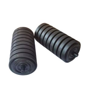 89mm Diameter Rubber Impact Roller for Material Buffering of Mining Conveyor Equipment