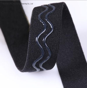 Woven Elastic Clear High Strength Silicone 5mm-50mm Narrow Coated Gripper Elastic Ribbon Tape Webbing for Clothes