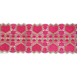 African Embroidered Rhinestone VIP Lace Trim for Wedding Dress