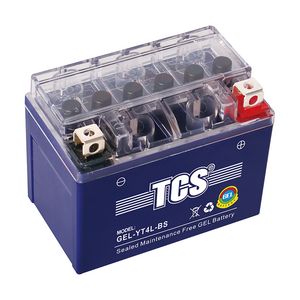 TCS Maintenance Free Gel  Motorcycle Battery  YT4L-BS