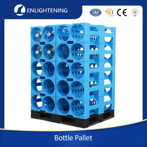 Heavy-Duty Stackable Water Metric Modular Bottled Rack with Reinforced Base and Structural Support for Secure Multi-Level Storage Applications