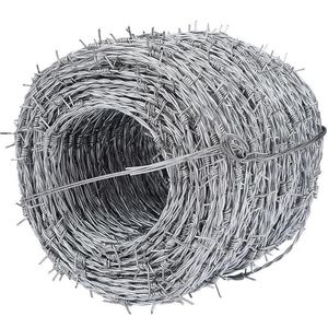Factory Directly Supply Twisted Barbed Wire Hot Dipped Galvanized PVC Coated Double/Single Strand Traditional/Standard Roll for Protection & Fence