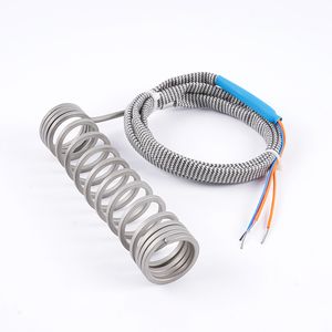 Stainless Steel Electric Resistance Spiral Spring Coil Heater Hot Runner with Thermocouple