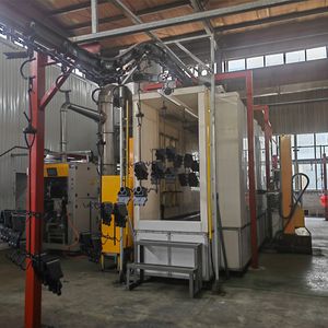 Cyclone Booth Automatic Powder Spray Plant Recovery Coating Line for Quick Color Change