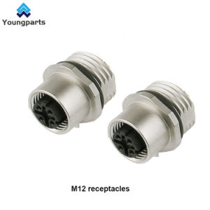 CNC Turned Part Sensor Connector M12 Receptacles