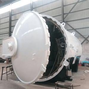 High Capacity Autoclave for Mass Production of Building Wall Materials