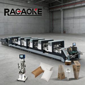Automatic Intelligent Hookless Crash Lock Bottom 4&6 Corner Box Folder Gluer Gluing Machine