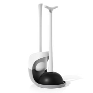Eco-Friendly Toilet Plunger and Brush Set with Holder