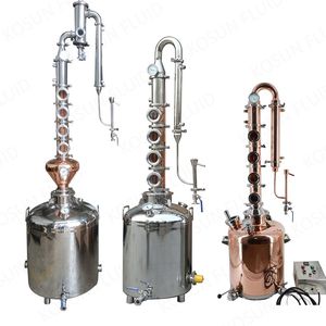 50L 100L 200L 300L 4" Copper Vodka Reflux Column Distiller