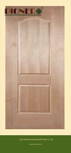 High-Quality Natural Red Oak Veneer Faced HDF Door Skin in China