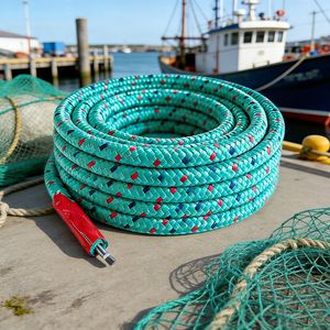 Premium Weighted Lead Rope Durable Sinking Rope with Lead Core for Underwater Fishing and Aquaculture