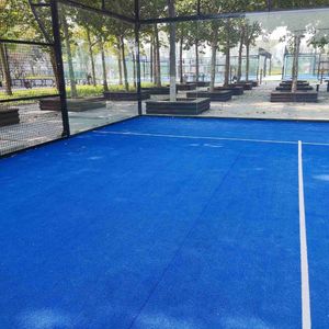 Complete Padel Court Kit Durable Outdoor and Indoor Sports Facility with Shock Absorbing Floor Lighting and Enclosed Mesh Panels