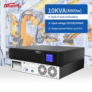 High Power 10kVA 9000W Online Dual Conversion UPS Single-Phase 220V Stabilized Output 10kVA UPS Rack