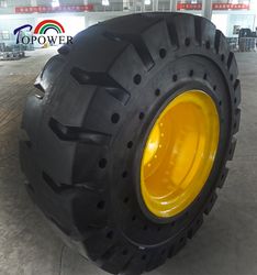 Cheap Wholesale Solid OTR Mining Tire Loader Tire Industrial Solid Wheel Loader Tires Heavy Duty Puncture Proof Maintenance Free Loader Tire 23.5-25