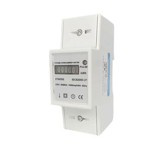 Single Phase Two Wire DIN Rail Prepaid Voltage Panel Meter