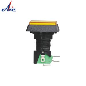 Pbs-34 24mm Yellow Momentary Button Switch