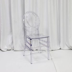 Luxury Transparent Stackable Chair Outdoors Crystal PC Clear Crystal Resin Acrylic Banquet Event Wedding Chiavari Chavari Chair