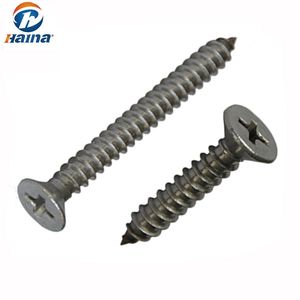 DIN 7982 Stainless Steel/Carbon Steel Phillip Recessed Flat Head Countersunk Head Self Tapping Screw