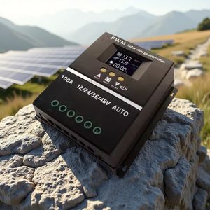 High Efficiency 100A MPPT Solar Controller for Versatile Voltage Settings
