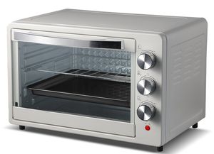40L Electric Countertop Oven with Bake Tray Wire Rack for Baking Roasting