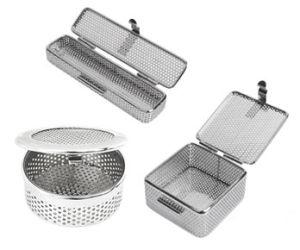 Stainless Steel Woven & Perforated Fine Mesh Basket