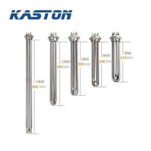 China Manufacture 110V 220V 380V 3kw 6kw 9kw 12kw Stainless Steel Industrial Oil Heating Element Tubular Electric Water Immersion Heater
