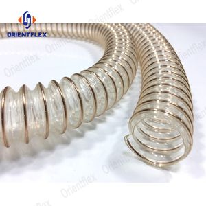2 Inch Diameter Flexible Air Conditioner Vent Dust Collection PU Steel Wire Duct Hose