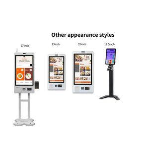 Floor Stand Self Service Ordering and Payment Kiosk Support Customization 24 27 32 43 Inch Self Ordering Payment Kiosks