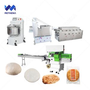 Small Commercial Arabic Lebanese Pita Bread Automatic Making Press Machine