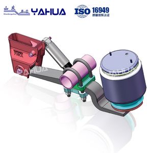 Shandong Yahua German Type Air Suspension for Semi-Trailer Hot Sale Steel Trailer Parts New Condition Axle Suspension