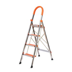 En131 Aluminum 4 5 6 7 Step Household Portable Aluminium Foldable Ladder