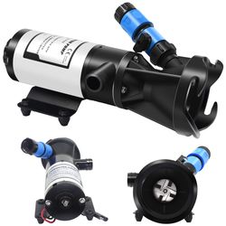 12V DC 12gpm 45lpm Self-Priming Anti-Clog Thermal Protected Sewage Wastewater Toilet Macerator Pump for RV Marine Yacht Caravan Boat
