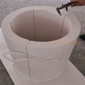 Water Repellent High Temperature Thermal Insulation Calcium Silicate Heat Proof Pipe Cover for Ss Stainless Steel Pipes Sections