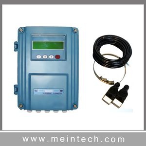 Wall Mount Ultrasonic Flow Meter Liquid Flowmeter 4-20mA Signal Output Flowmeter
