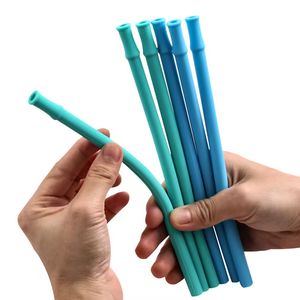 2024 New Design Reusable Toddler Straws Eco Friendly Silicone Cup Straws Food Grade Silicone Drinking Straw