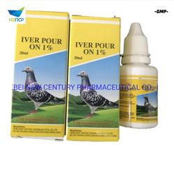 High Quality GMP Factory 1% Ivermectin Dropper Pour on for Bird