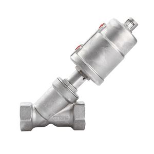 Sanitary Female Thread Stainless Steel Pneumatic Angle Seat Valve