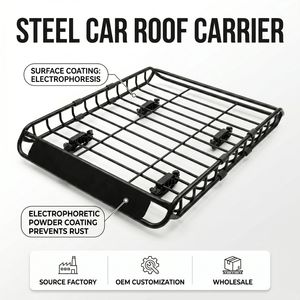 Factory Car Roof Carrier Welded Steel Electrophoresis for Offroad Luggage Rack OEM