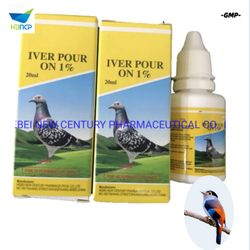 China GMP Factory Supply 1% Ivermectin Dropper Pour on for Bird