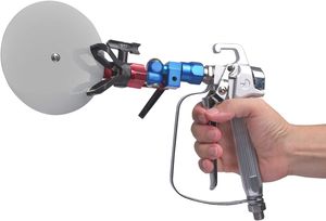 Airless Paint Spray Gun with Spray Guide Accessory Tool and Extension Pole for Airless Paint Sprayer