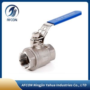 Stainless Steel Handle with Locking Internal Thread Ball Valve