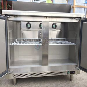 Platform Refrigerator Commercial Kitchen Worktable Freezer Stainless Steel Restaurant Fridge Kitchen Refrigerator