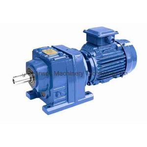 R Series Helical Bevel Gear Motor Gearbox Hard Tooth Helical Reducer Gearbox with Motor