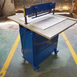 Automatic Cloth Textile Straight Knife Cutting Machine Fabric Swatch Cutter Zigzag Desktop Fabric Sample Cutting Machine