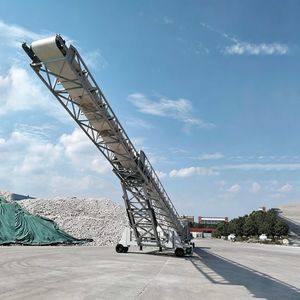 Mobile Telescopic Belt Conveyor / Radial Stacker Conveyor
